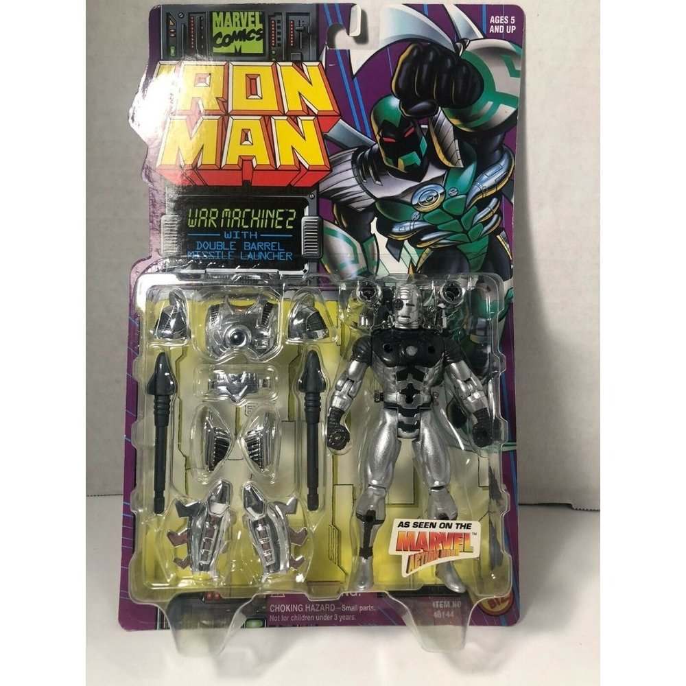 1996 Toy Biz Disney Marvel Legends Iron Man WAR MACHINE 2 with Missiles MIB NEW